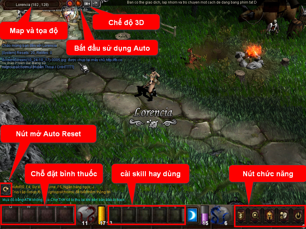 Chức năng chính của Game MU Huynh Đệ Chức năng chính của Game MU Huynh Đệ